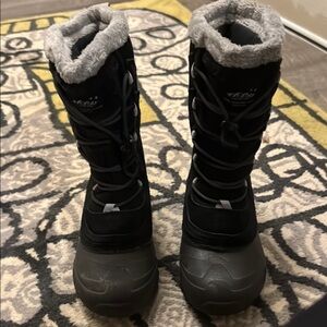 The North Face  Black and Gray Winter Boots